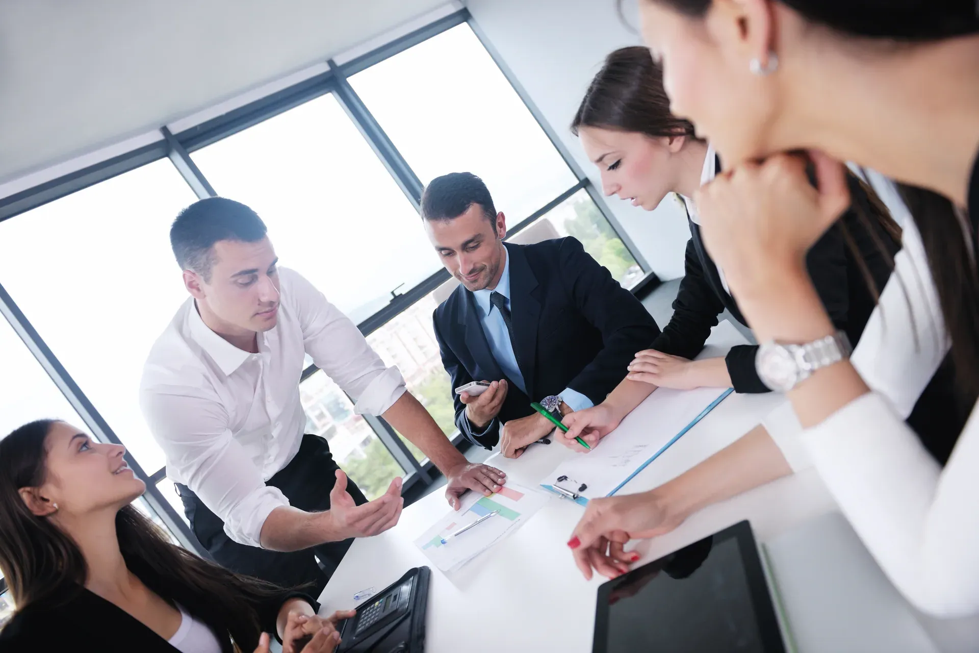 Business Meeting im Konferenzraum